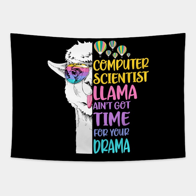 Computer Scientist Llama Tapestry by Li