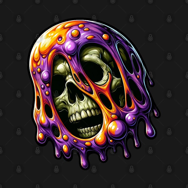 Purple Slime Skull by luwakka