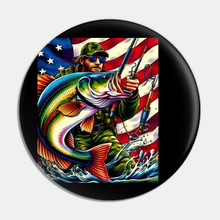 Celebrate Mardi Gras and show your love of fishing with this vibrant patriotic design Pin