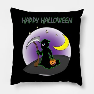 Happy Halloween - Reaper and Pumpkin Edition Pillow