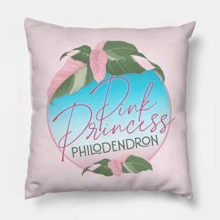 Pink Princess Philodenron Pillow