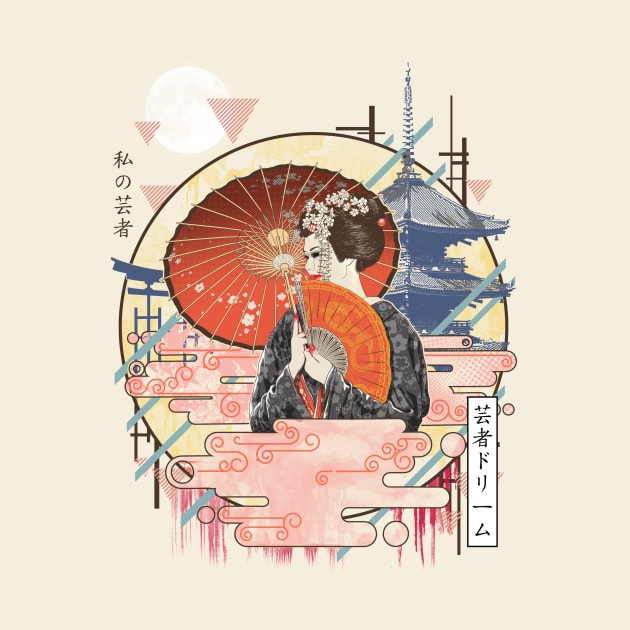 Ukiyo e Geisha by silentOp