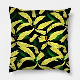 Creative pattern with tropical leaves Pillow