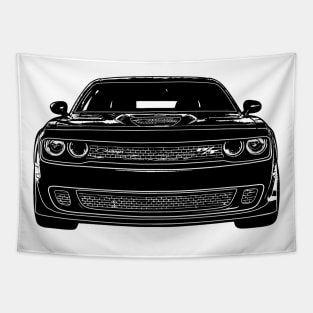 Challenger R/T Sketch Art Tapestry