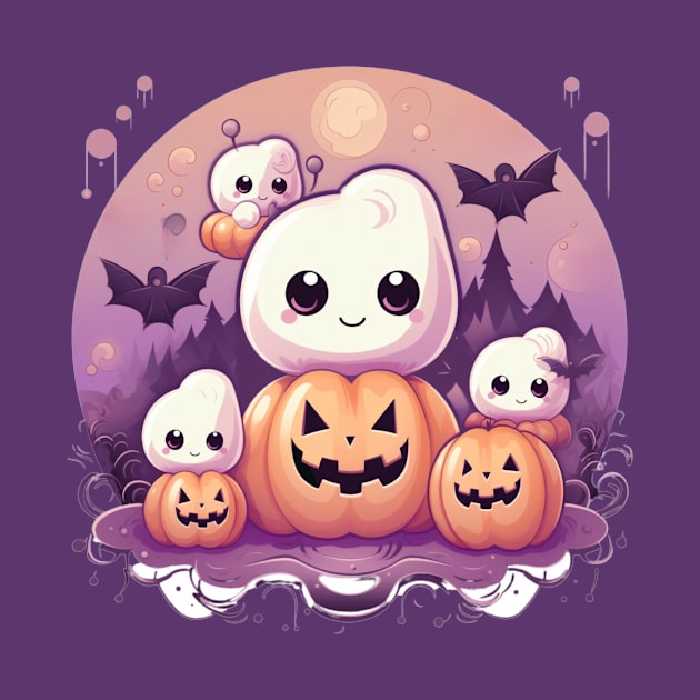 Happy Little Marshmallows kids Halloween by ReAnnaMation