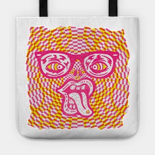 Psychedelic Rave Face Tote