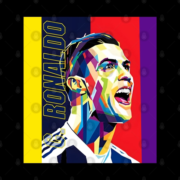 Cristiano Ronaldo WPAP pop art by Asepart