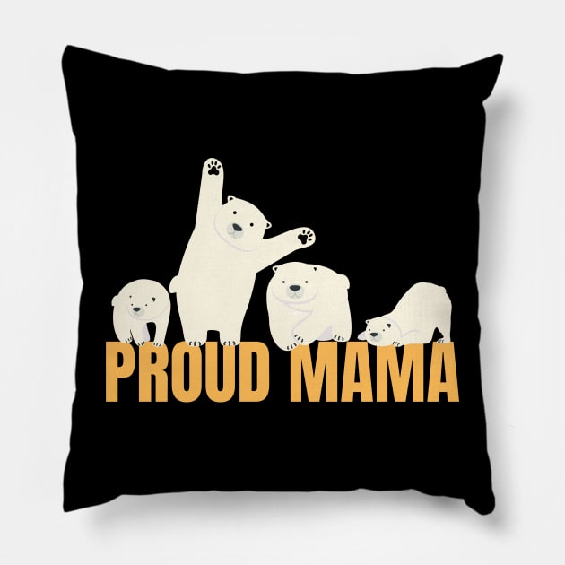 Proud-mama Pillow by Jhontee