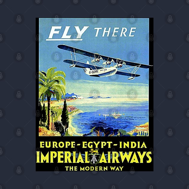 Imperial airways Vintage Travel and Tourism Advertising Print by posterbobs