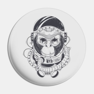 Astronaut Monkey Pin