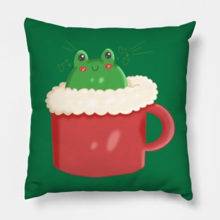 Frog Coffee Pillow