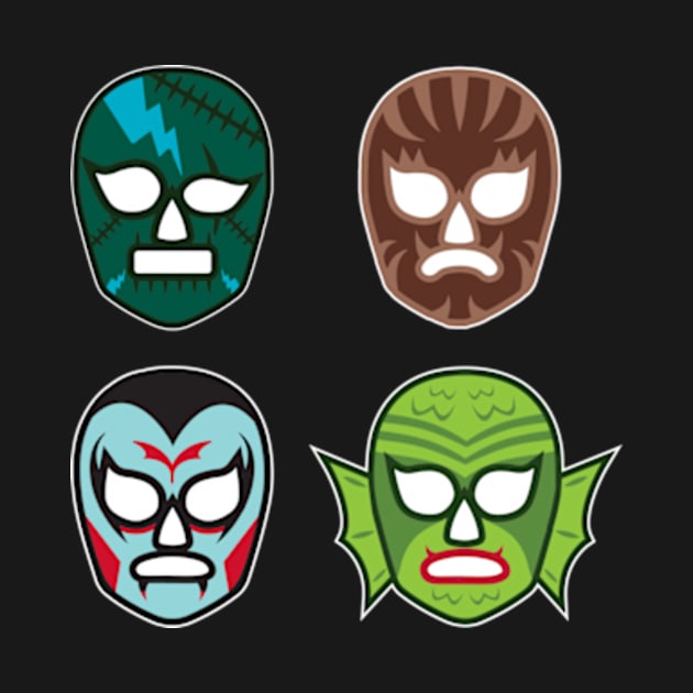 Monster Pals - Luchador Masks by JMADISON