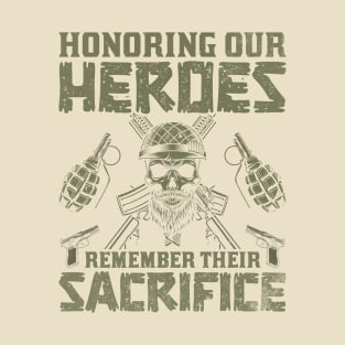 Honoring our heroes remember their sacrifice T-Shirt