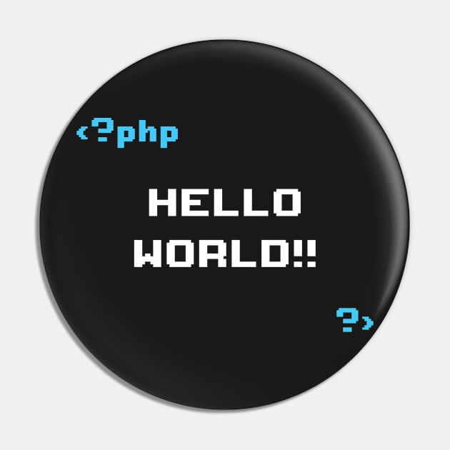 Hello World Coding Pin by Mesyo