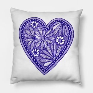 Flowers in a heart Pillow