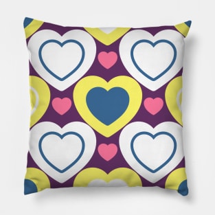 Pattern with hearts Pillow