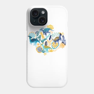 Gouache Parasaurolophuses Phone Case