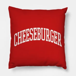 Cheeseburger Lover Type Text Cheeseburger Hawaiian Pillow