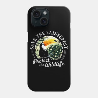 Save the Rainforest Protect the Wildlife – Toucan Phone Case