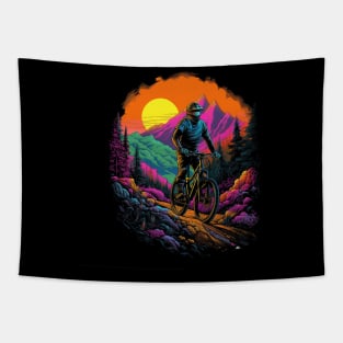 mountain biker Tapestry