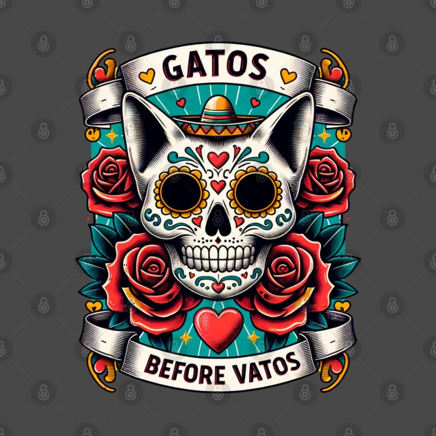 Gatos Before Vatos Skeleton Cat Kitten Lover Grumpy Skull I Never Bought A Ticket To This Show Kitty Skull by SOUDESIGN_vibe