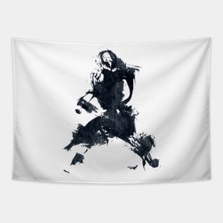 Japanese Martial Arts Worrior - INK Tapestry