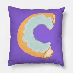 Blue Donut Pillow