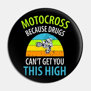 Motocross Biker Freestyle Stunt Pin