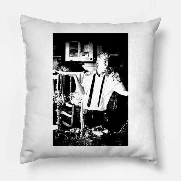 Anthony Bourdain Legend Vintage Pillow by Origin.dsg