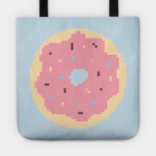 Strawberry Donut Pixel Art Tote