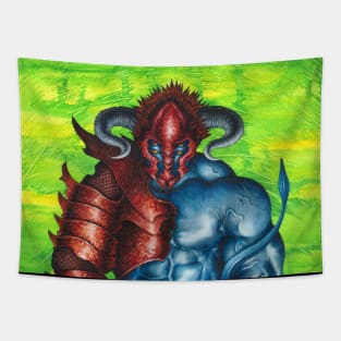 Warrior demon - fanasy art - monster art Tapestry