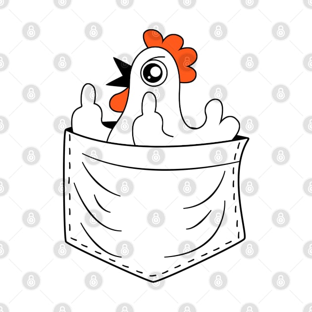 Funny Chicken in Breast Pocket by Stoney09