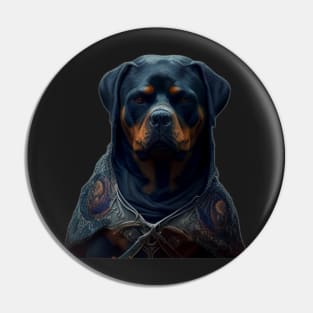 Rottweiler Ai generated Goth Pin