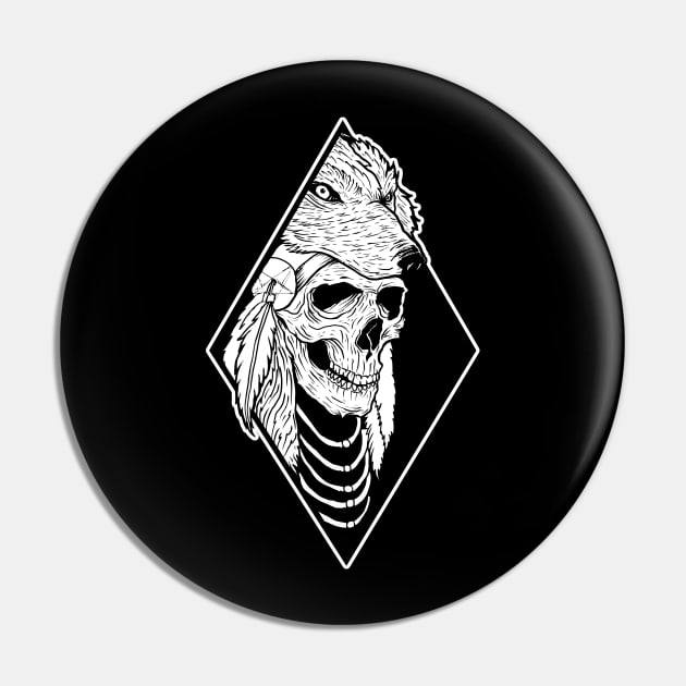 Skull Diamond Pin by DeathAnarchy