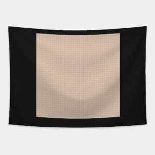 Traditional Japanese Neutral Beige Geometric Pattern Tapestry