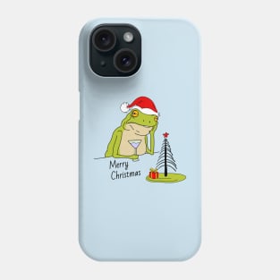 Frog and christmas Phone Case