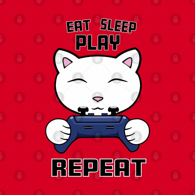 Eat sleep play repeat by Purrfect