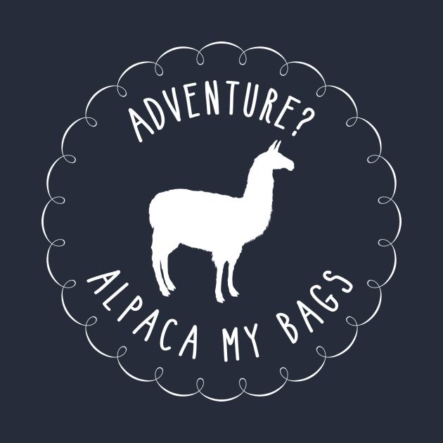 Alpaca My Bags - White by travelintater