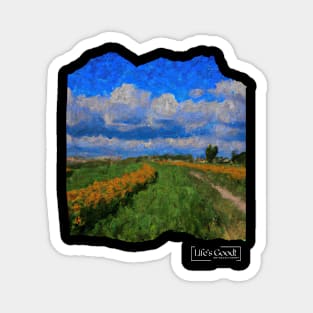 van gogh landscape Magnet