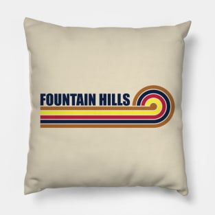 Fountain Hills Arizona horizontal sunset Pillow