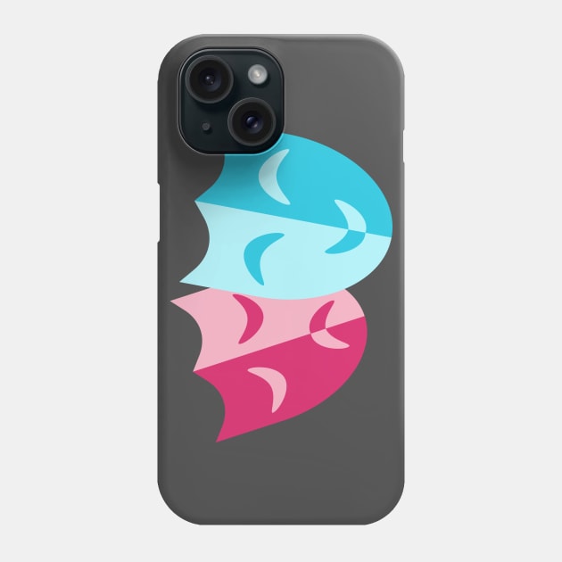 Theatrical blue mask smiles and red cry Phone Case by EvgeniiV