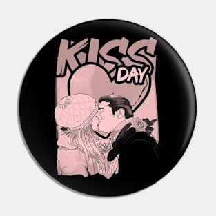 Kiss Day Pink Pin