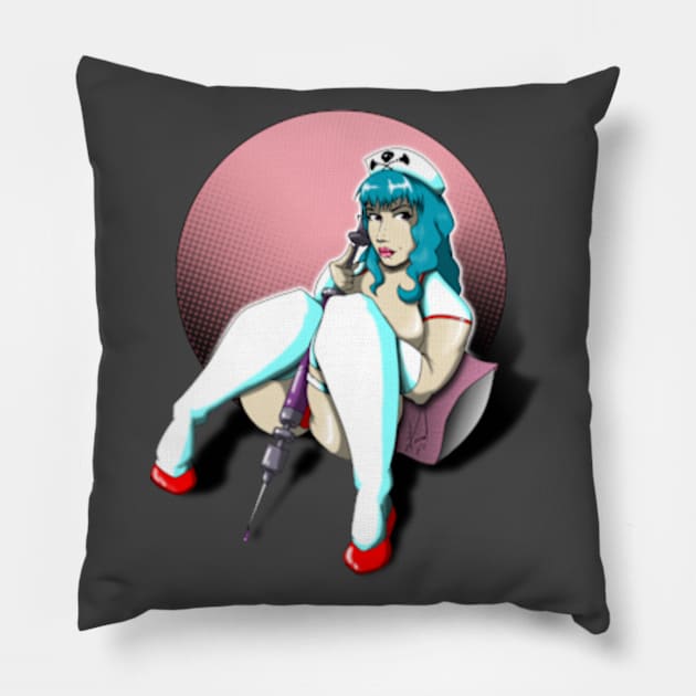 Hello Nurse Pillow by EnegDesign