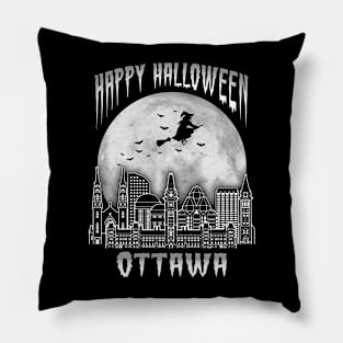 Happy Halloween Ottawa Canada Pillow