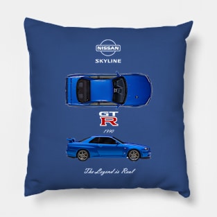 Nissan Skyline GTR R34 Blueprint Pillow