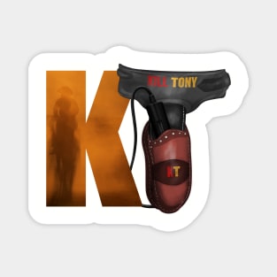 Kill Tony Podcast-Themed Gun Holster (Yellow K on White) Magnet