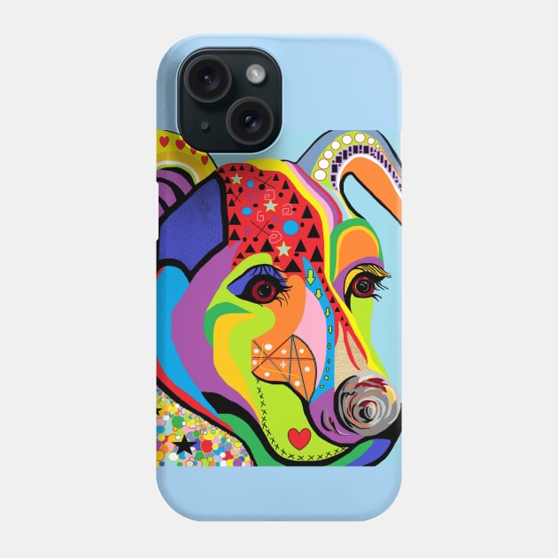 Colorful Jack Russell Terrier Phone Case by EloiseART