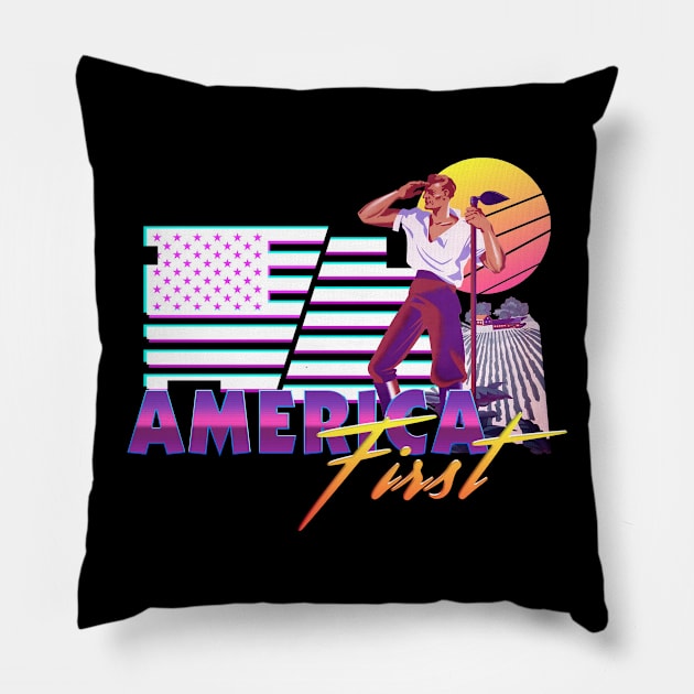 America First Pillow by tshirtnationalism