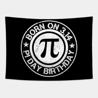 Born on Pi Day Math Equations Sunset Gift Geek Birthday Gift idea Tapestry