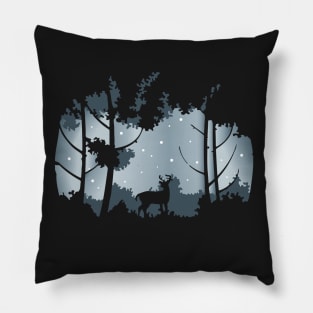 Magic Winter Night Pillow